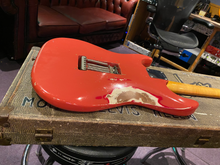 Load image into Gallery viewer, 1961 Fender Stratocaster Fiesta Red 1 Artist Owner! Original Sales Receipt, Hang Tag, Case! 60s Vintage Guitar!
