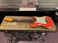 Load image into Gallery viewer, 1961 Fender Stratocaster Fiesta Red 1 Artist Owner! Original Sales Receipt, Hang Tag, Case! 60s Vintage Guitar!
