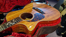 Load image into Gallery viewer, Taylor Custom Shop Grand Auditorium Presentation Series AAAAA Flame Hawaiian KOA 1 of 1 GA Acoustic Guitar LH Left Hand Lefty
