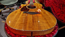 Load image into Gallery viewer, Taylor Custom Shop Grand Auditorium Presentation Series AAAAA Flame Hawaiian KOA 1 of 1 GA Acoustic Guitar LH Left Hand Lefty
