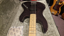 Load image into Gallery viewer, ESP J-4 Jazz Bass BRAND NEW J4 E-II QM Quilted Maple Trans Black Bass Guitar
