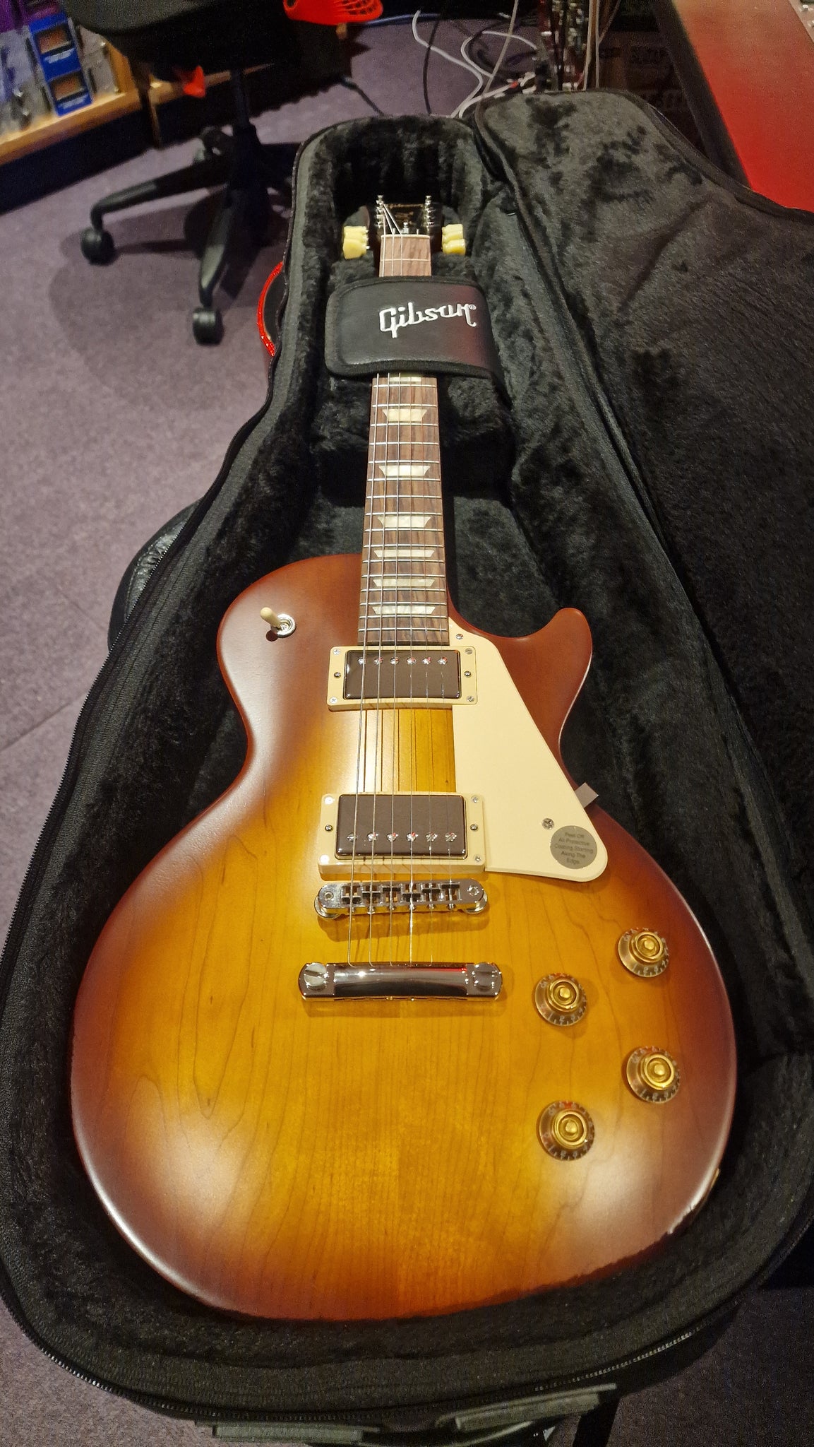 Gibson Les Paul Tribute Satin Honeyburst Flame Neck Electric