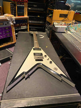 Load image into Gallery viewer, Dean Dime Razorback V Dimebag Darrell Black Bevels Pantera Signature Flying V Guitar
