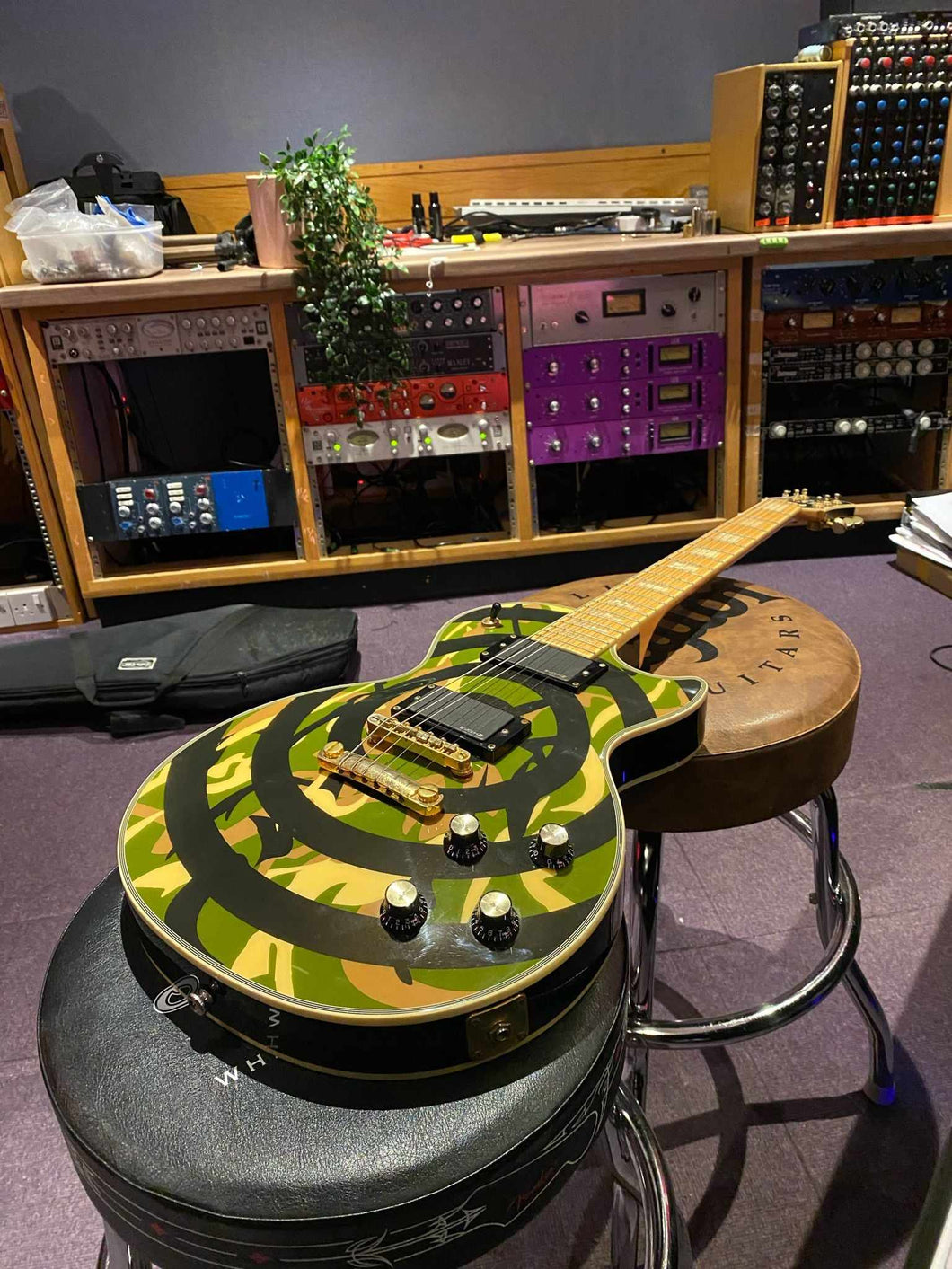 Epiphone Zakk Wylde Les Paul Custom Camo Signature Guitar for sale in Coffin Case!