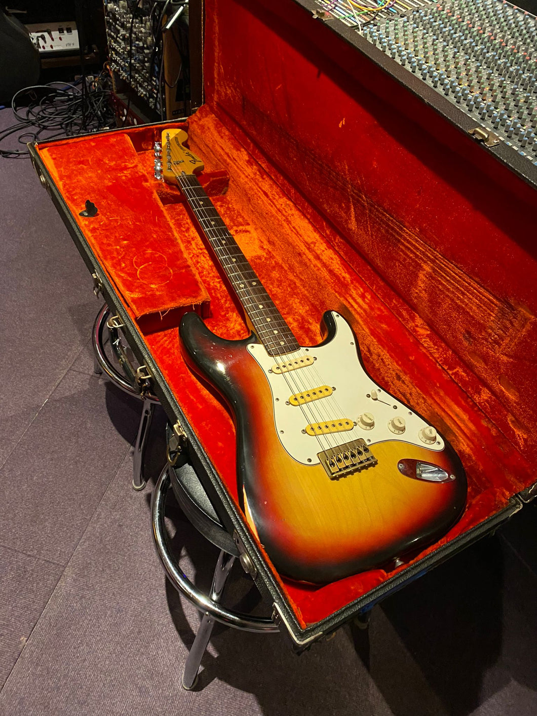 1973 Fender Stratocaster Hardtail Sunburst American Vintage '70s USA Strat Electric Guitar For Sale