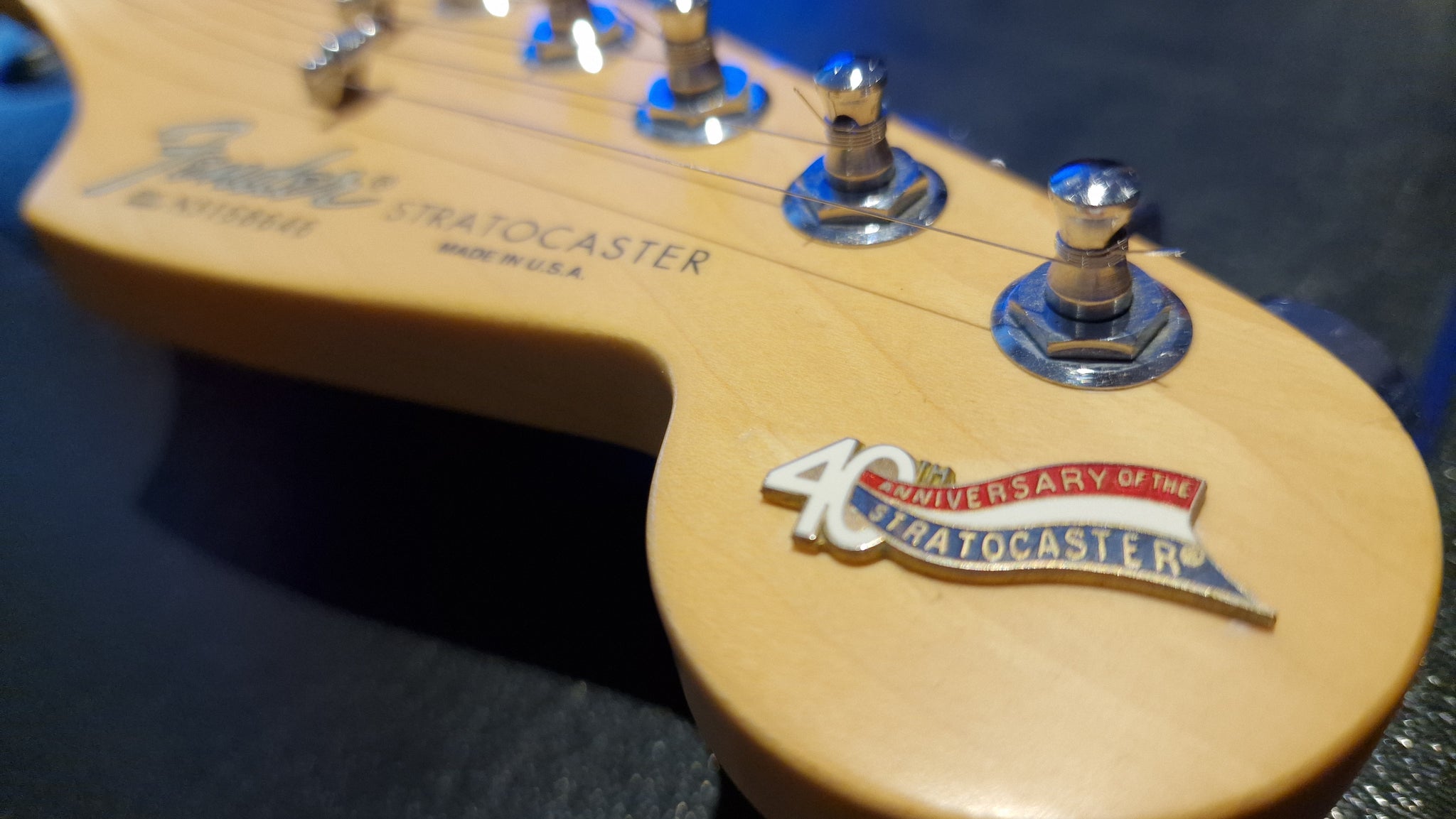 1994 Fender USA Stratocaster 40th Year Anniversary American Standard R –  Essex Recording Studios