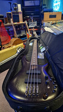 Load image into Gallery viewer, Ibanez SR4000E Prestige Bass 4-String Transparent Black Flat Fujigen Japan MIJ Custom USA Bartolini Pickups
