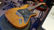 Load image into Gallery viewer, Fender American Licensed Custom Warmouth Stratocaster HSS Flame Walnut USA SRV Neck EMG Strat Electric Guitar
