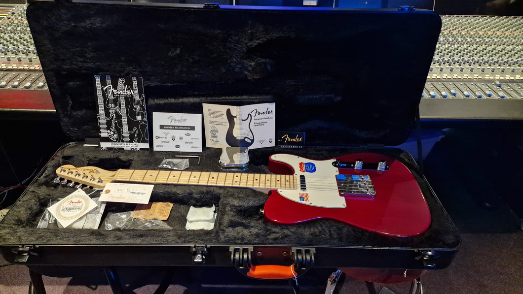 Fender Telecaster Highway One 2008 Nitro Satin Red American USA Tele  Electric Guitar