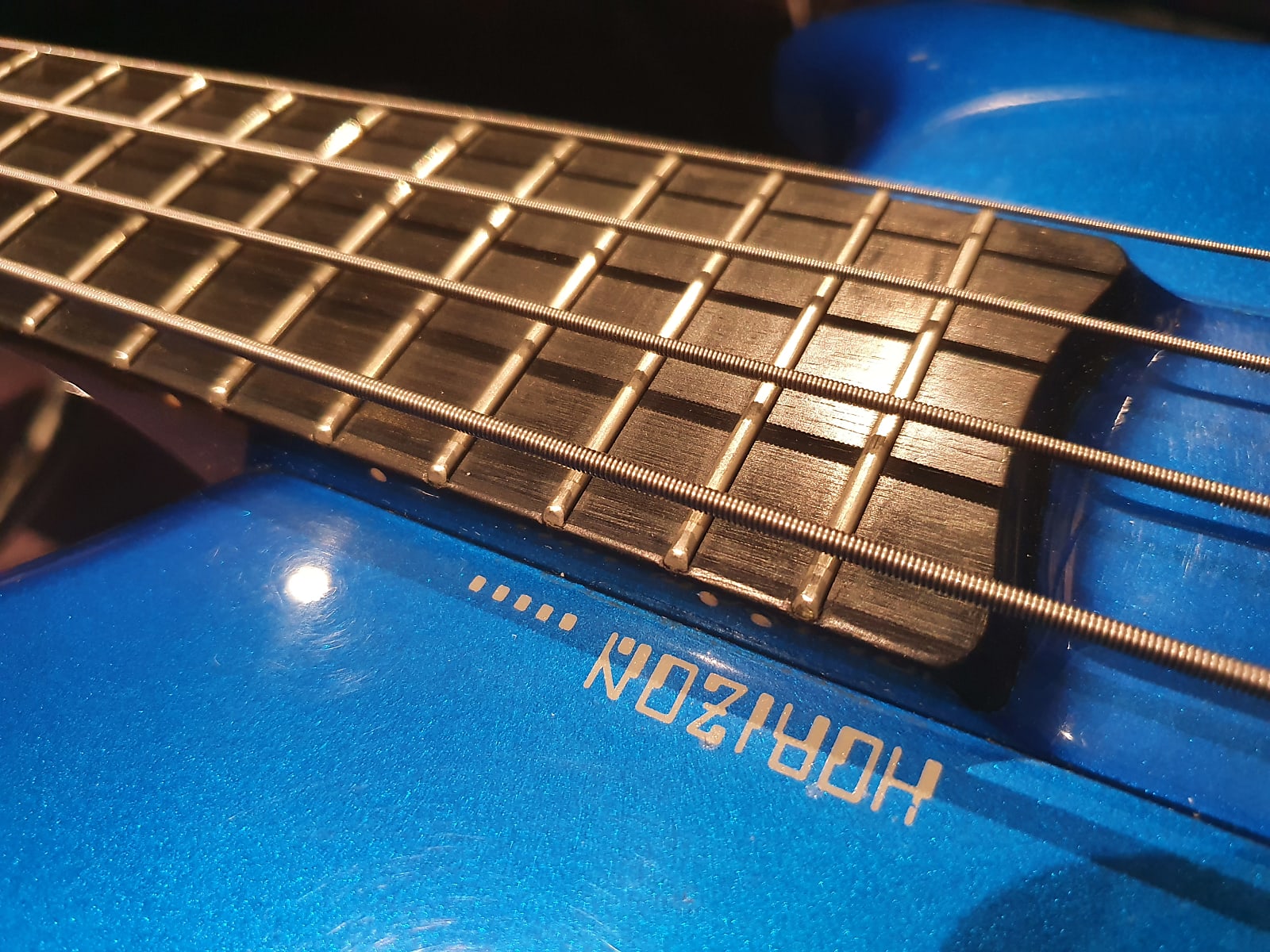 ESP Horizon Bass Custom Shop 4 String Electric Blue Metallic