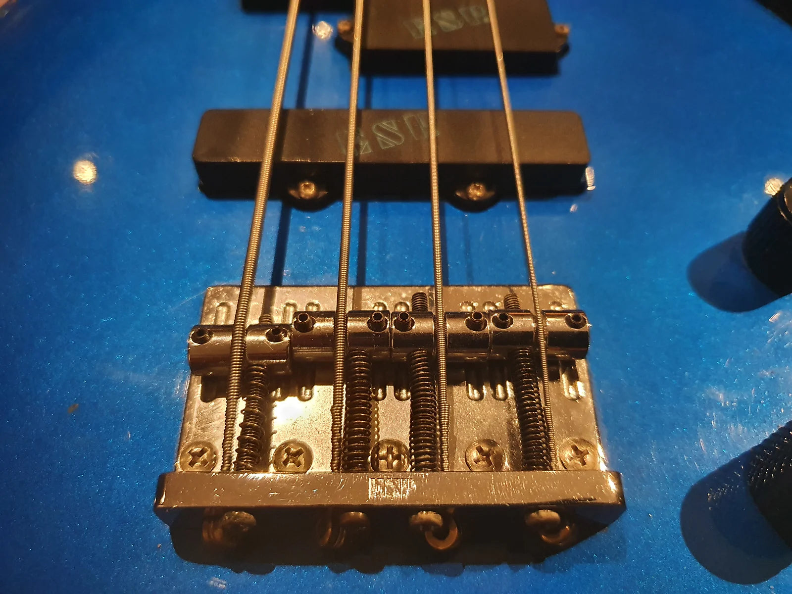 ESP Horizon Bass Custom Shop 4-String Electric Blue Metallic Japanese MIJ  Japan PJ Precision Bass Guitar