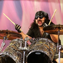 Load image into Gallery viewer, PANTERA Rock &amp; Heavy Metal Artist RARE Band Music Memorabilia PEARL Vinnie Paul Signature Snare Drum Promotional Poster from his home
